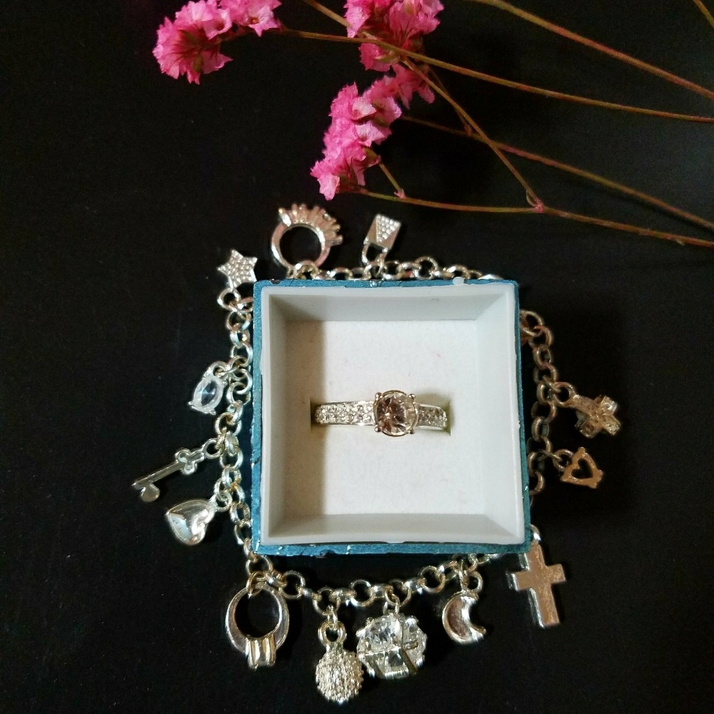 bracelet steling silver 9.25 and ring steel 7
